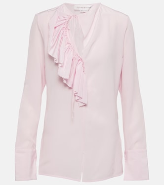 Top aus Crêpe de Chine aus Seide | Victoria Beckham