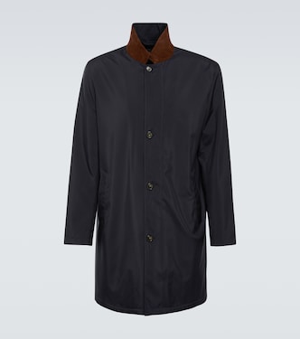 Sebring leather-trimmed raincoat | Loro Piana