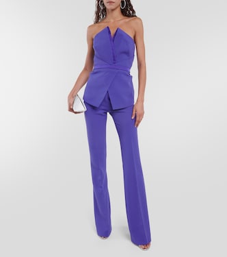 Capucine strapless crêpe jumpsuit | Safiyaa