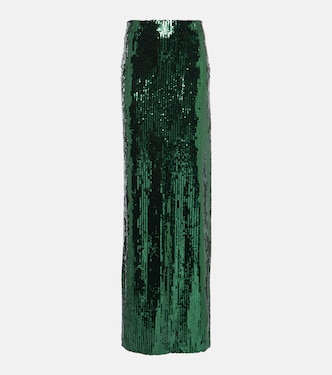 Beating Heart sequined maxi skirt | Galvan