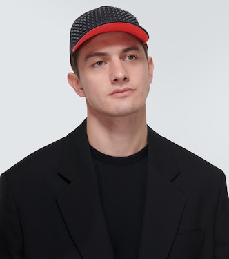 Gorra Enky Spikes de algodón con tachuelas | Christian Louboutin