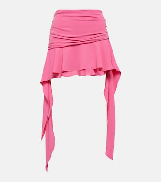 Minifalda de jersey con volantes | Blumarine