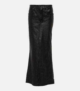 Leather maxi skirt | Balenciaga