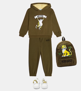 Bébé – Sweat-shirt à capuche en coton mélangé | Kenzo Kids