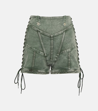 x KNWLS - Shorts di jeans a vita alta | Jean Paul Gaultier