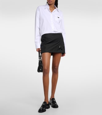 Mocassini in pelle con logo | Prada