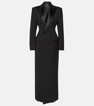 Abrigo cruzado de lana virgen | Wardrobe.NYC