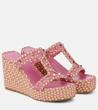 Sandalias con cuña Rockstud | Valentino Garavani
