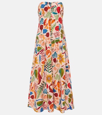 Maxikleid Bright Farm aus einem Leinengemisch | Farm Rio