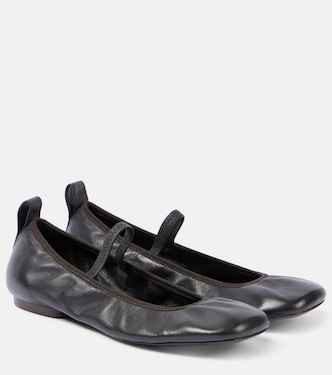 Mary-Jane-Ballerinas Square Flat aus Leder | Lemaire