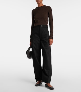 Mary-Jane-Ballerinas Square Flat aus Leder | Lemaire