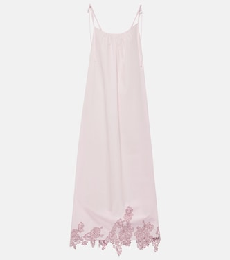 Midikleid aus Baumwolle mit Spitze | Acne Studios
