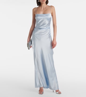 Lush gathered silk slip dress | SIR