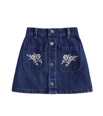 Danubio embroidered denim skirt | The New Society