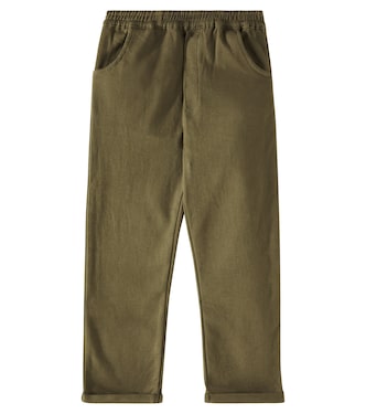 Olb cotton-blend straight pants | Donsje