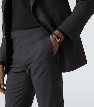 Bracciale T Icon in pelle | Tom Ford