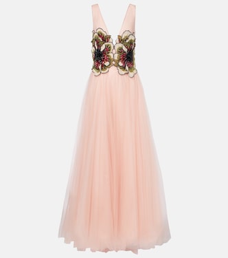 Abito lungo Arion in tulle | Costarellos