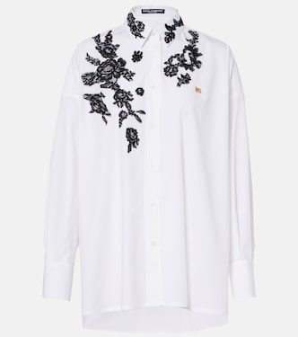 Hemd aus Baumwolle mit Spitze | Dolce&Gabbana