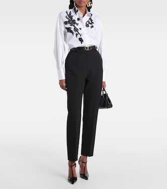 Hemd aus Baumwolle mit Spitze | Dolce&Gabbana