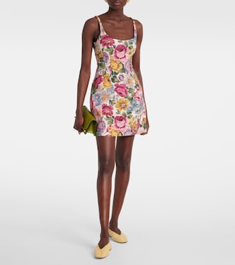 Bedrucktes Minikleid Sanne aus Leinen | Faithfull