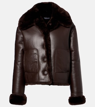 Reversible shearling and leather jacket | David Koma
