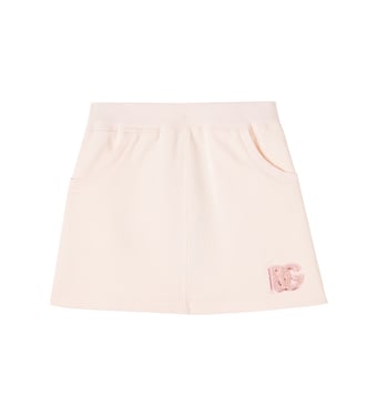Jupe DG en coton à sequins | Dolce&Gabbana Kids