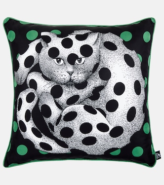 Coussin High Fidelity imprimé en soie | Fornasetti