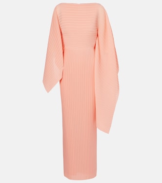 Adami plissé caped maxi dress | Solace London