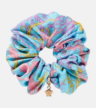 Scrunchie Underwater Barocco in seta | Versace