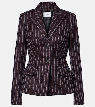 Pinstripe wool and mohair blazer | Erdem