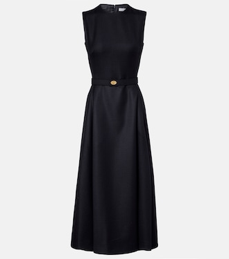Prince of Wales check wool midi dress | Burberry
