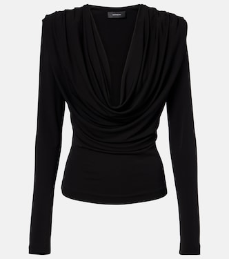 Draped jersey top | Wardrobe.NYC