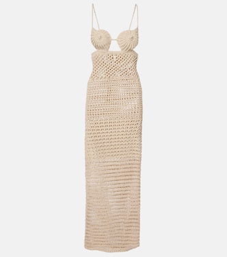 Vestido largo The Sound Of The Sea de croché | Alanui