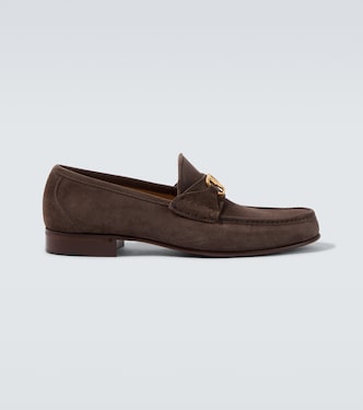 VLogo suede loafers  | Valentino Garavani