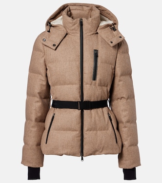 Chaqueta de plumas de franela de lana virgen | Brunello Cucinelli