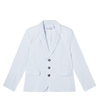 Bengal stripe cotton seersucker blazer | Tartine et Chocolat
