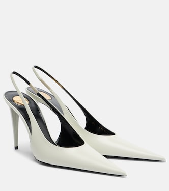 Guermantes patent leather slingback pumps | Saint Laurent