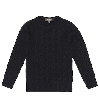 Downy Cables cashmere sweater | Loro Piana Kids