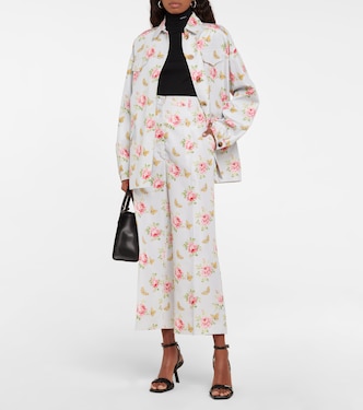 Veste imprimée en soie | Prada