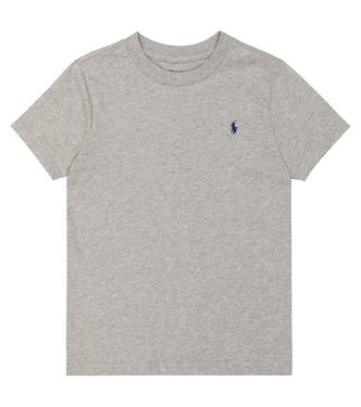 T-shirt in jersey di cotone con logo | Polo Ralph Lauren Kids