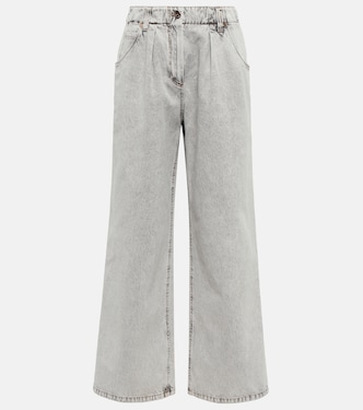Jeans anchos de tiro alto | Brunello Cucinelli