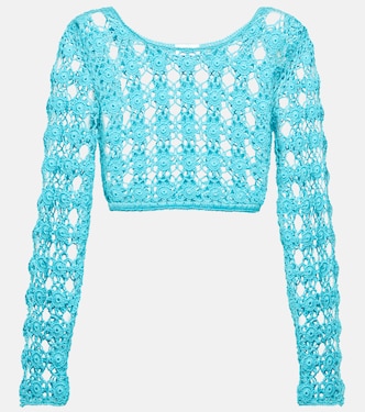 Bella cotton crochet crop top | Anna Kosturova