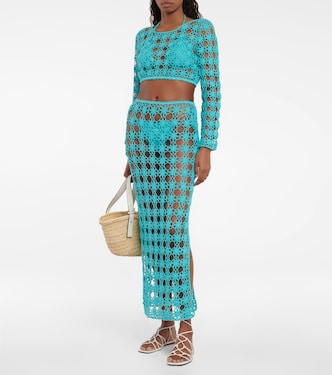 Bella cotton crochet crop top | Anna Kosturova