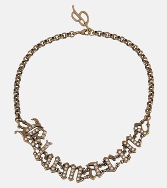 Choker con cristalli e logo | Blumarine
