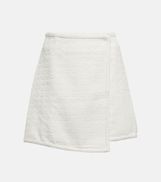 Falda wrap White Label de tweed de algodón | Proenza Schouler