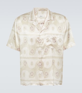 Camicia in seta e cotone con stampa | Commas