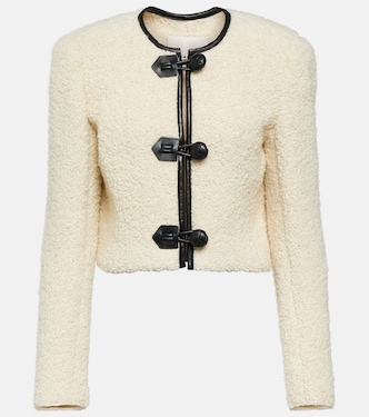 Gradilia leather-trimmed wool jacket | Isabel Marant