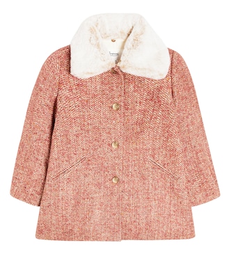 Temaggie faux fur-trimmed coat | Bonpoint