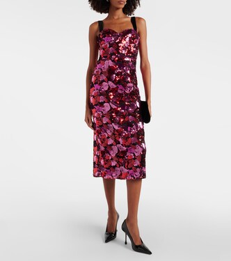 Vestido midi Azalea con lentejuelas | Rebecca Vallance
