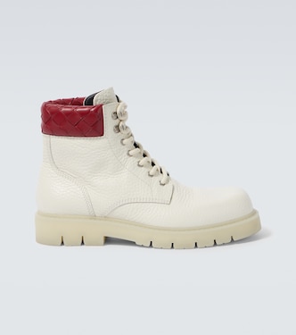 Botas con cordones Haddock de piel Intrecciato | Bottega Veneta
